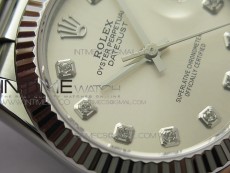 Datejust 31mm 278275 SS BP Best Edition Silver Crystals Markers Dial on RG President Bracelet
