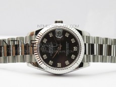 Datejust 31mm 278275 SS BP Best Edition Gray MOP Crystals Markers Dial on SS President Bracelet
