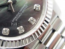 Datejust 31mm 278275 SS BP Best Edition Gray MOP Crystals Markers Dial on SS President Bracelet