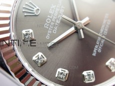 Datejust 31mm 278275 SS BP Best Edition Gray Crystals Markers Dial on SS President Bracelet