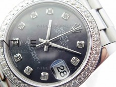 Datejust 31mm 278275 SS Crystal bezel BP Best Edition Gray MOP Dial(@6 Crystal Makrer) on SS President Bracelet