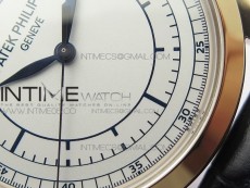 Calatrava 5296R RG ZF 1:1 Best Edition White Dial Blue Hands on Blue Leather Strap 324CS (Free box)