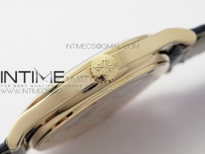 Calatrava 5296R RG ZF 1:1 Best Edition White Dial Blue Hands on Blue Leather Strap 324CS (Free box)