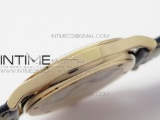 Calatrava 5296R RG ZF 1:1 Best Edition White Dial Blue Hands on Blue Leather Strap 324CS (Free box)