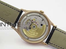 Calatrava 5296R RG ZF 1:1 Best Edition White Dial Blue Hands on Blue Leather Strap 324CS (Free box)
