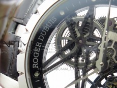 Excalibur Rddbex0393 SS BBR Best Edition Skeleton Dial on Black Leather Strap A2136 Tourbillon V2