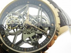 Excalibur Rddbex0393 RG BBR Best Edition Skeleton Dial on Brown Leather Strap A2136 Tourbillon V2