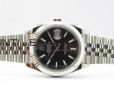 DateJust 41 126334 SS BP 1:1 Best Edition New Version Black Dial on Jubilee Bracelet