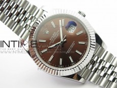 DateJust 41 126334 SS BP 1:1 Best Edition New Version Brown Dial on Jubilee Bracelet