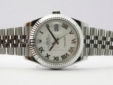 DateJust 41 126334 SS BP 1:1 Best Edition New Version White Roman Markers Dial on Jubilee Bracelet