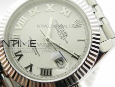 DateJust 41 126334 SS BP 1:1 Best Edition New Version White Roman Markers Dial on Jubilee Bracelet