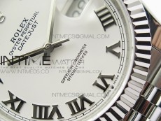 DateJust 41 126334 SS BP 1:1 Best Edition New Version White Roman Markers Dial on Jubilee Bracelet