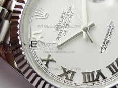 DateJust 41 126334 SS BP 1:1 Best Edition New Version White Roman Markers Dial on Jubilee Bracelet