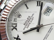 DateJust 41 126334 SS BP 1:1 Best Edition New Version White Roman Markers Dial on Jubilee Bracelet
