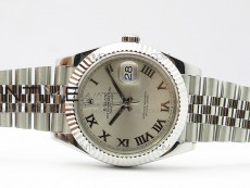 DateJust 41 126334 SS BP 1:1 Best Edition New Version Silver Roman Markers Dial on Jubilee Bracelet