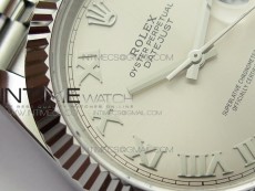 DateJust 41 126334 SS BP 1:1 Best Edition New Version Silver Roman Markers Dial on Jubilee Bracelet