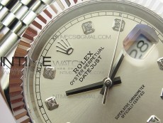 DateJust 41 126334 SS BP 1:1 Best Edition New Version Silver Crystals Markers Dial on Jubilee Bracelet