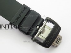 RM011 Carbon Case Carbon Bezel Chronograph KVF 1:1 Best Edition Skeleton Dial Red/RG on Black Rubber Strap A7750