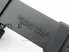 RM011 RG Case Carbon Bezel Chronograph KVF 1:1 Best Edition Skeleton Dial Red/RG on Black Rubber Strap A7750