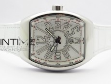 Vanguard V45 SS ZF Best Edition White Textured Dial on White Rubber Strap MIYOTA 9015