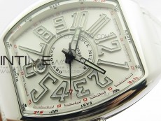 Vanguard V45 SS ZF Best Edition White Textured Dial on White Rubber Strap MIYOTA 9015