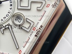 Vanguard V45 SS ZF Best Edition White Textured Dial on White Rubber Strap MIYOTA 9015