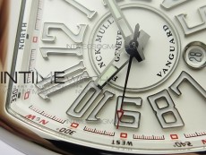 Vanguard V45 SS ZF Best Edition White Textured Dial on White Rubber Strap MIYOTA 9015