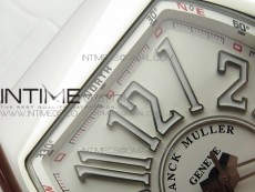 Vanguard V45 SS ZF Best Edition White Textured Dial on White Rubber Strap MIYOTA 9015