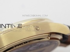 Portuguese Real PR Real Annual Calendar IW503302 RG V9F Best Edition White Dial Brown Leather Strap A52610