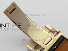 Portuguese Real PR Real Annual Calendar IW503302 RG V9F Best Edition White Dial Brown Leather Strap A52610