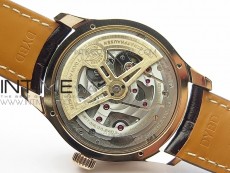 Portuguese Real PR Real Annual Calendar IW503302 RG V9F Best Edition White Dial Brown Leather Strap A52610