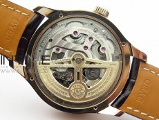 Portuguese Real PR Real Annual Calendar IW503302 RG V9F Best Edition White Dial Brown Leather Strap A52610
