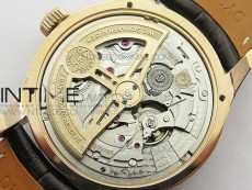 Portuguese Real PR Real Annual Calendar IW503302 RG V9F Best Edition White Dial Brown Leather Strap A52610