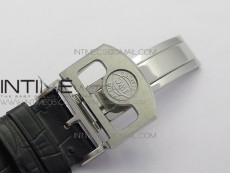 Portuguese Real PR Real Annual Calendar IW503401 V9F Best Edition Blue Dial Black Leather Strap A52610