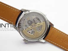 Portuguese Real PR Real Annual Calendar IW503401 V9F Best Edition Blue Dial Black Leather Strap A52610