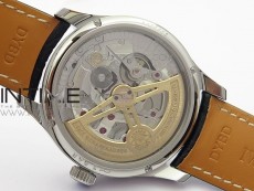 Portuguese Real PR Real Annual Calendar IW503401 V9F Best Edition Blue Dial Black Leather Strap A52610