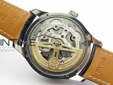 Portuguese Real PR Real Annual Calendar IW503406 V9F Best Edition White Dial Black Leather Strap A52610