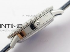 Rendez-Vous Night & Day SS Diamonds Bezel ZF 1:1 Best Edition White MOP Dial on Black Leather Strap A898