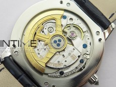 Rendez-Vous Night & Day SS Diamonds Bezel ZF 1:1 Best Edition White MOP Dial on Black Leather Strap A898