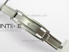 RM11-03 SS KVF 1:1 Best Edition Crystal Skeleton Dial on White Rubber Strap A7750