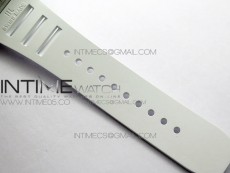 RM11-03 SS KVF 1:1 Best Edition Crystal Skeleton Dial on White Rubber Strap A7750