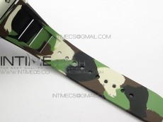 RM11-03 SS KVF 1:1 Best Edition Crystal Skeleton Dial on Camo Rubber Strap A7750