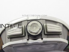 RM11-03 SS KVF 1:1 Best Edition Crystal Skeleton Dial on Camo Rubber Strap A7750