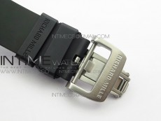 RM11-03 SS KVF 1:1 Best Edition Crystal Skeleton Dial on Black Rubber Strap A7750