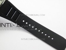 RM11-03 SS KVF 1:1 Best Edition Crystal Skeleton Dial on Black Rubber Strap A7750
