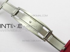 RM11-03 RG KVF 1:1 Best Edition Crystal Skeleton Dial on Red Rubber Strap A7750