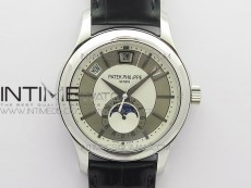 Annual Calendar Complications 5205R SS GRF Best Edition White dial on Black leather strap A324