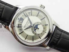 Annual Calendar Complications 5205R SS GRF Best Edition White dial on Black leather strap A324
