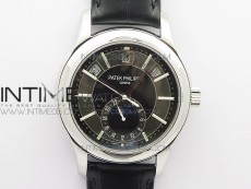 Annual Calendar Complications 5205R SS GRF Best Edition Black dial on Black leather strap A324