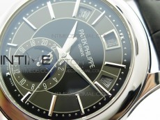Annual Calendar Complications 5205R SS GRF Best Edition Black dial on Black leather strap A324